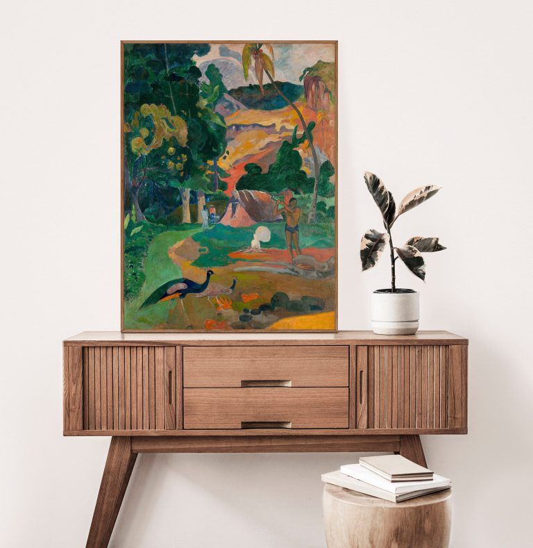 Paul Gauguin Poster - Gallery Quality Print - Landscape With Peacocks ...