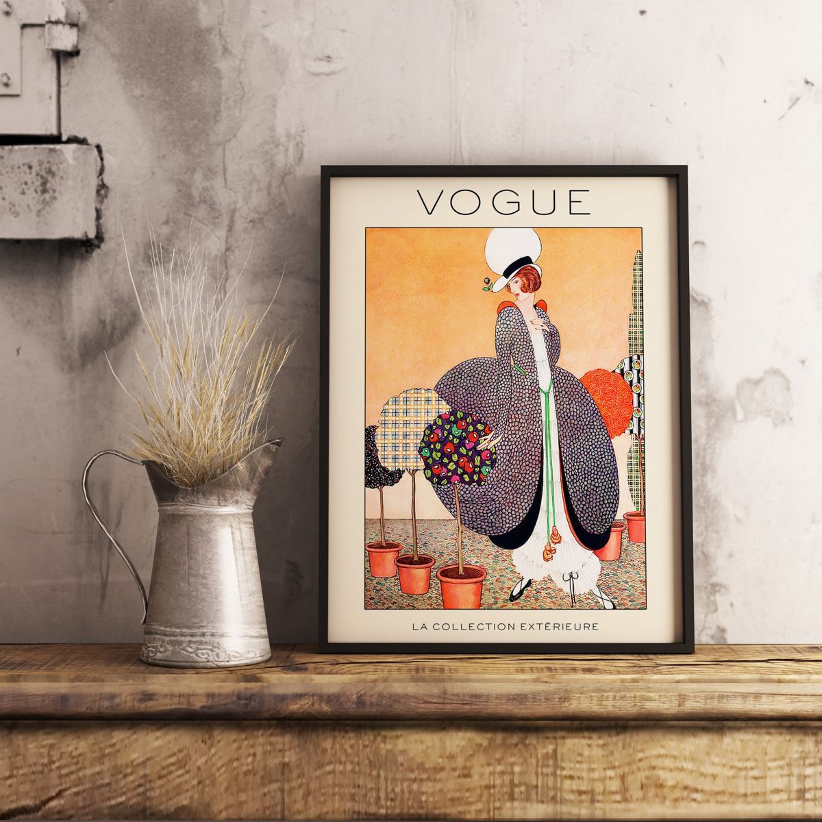 Vintage Vogue Magazine Cover Poster, Art Deco Print, Interior Design ...