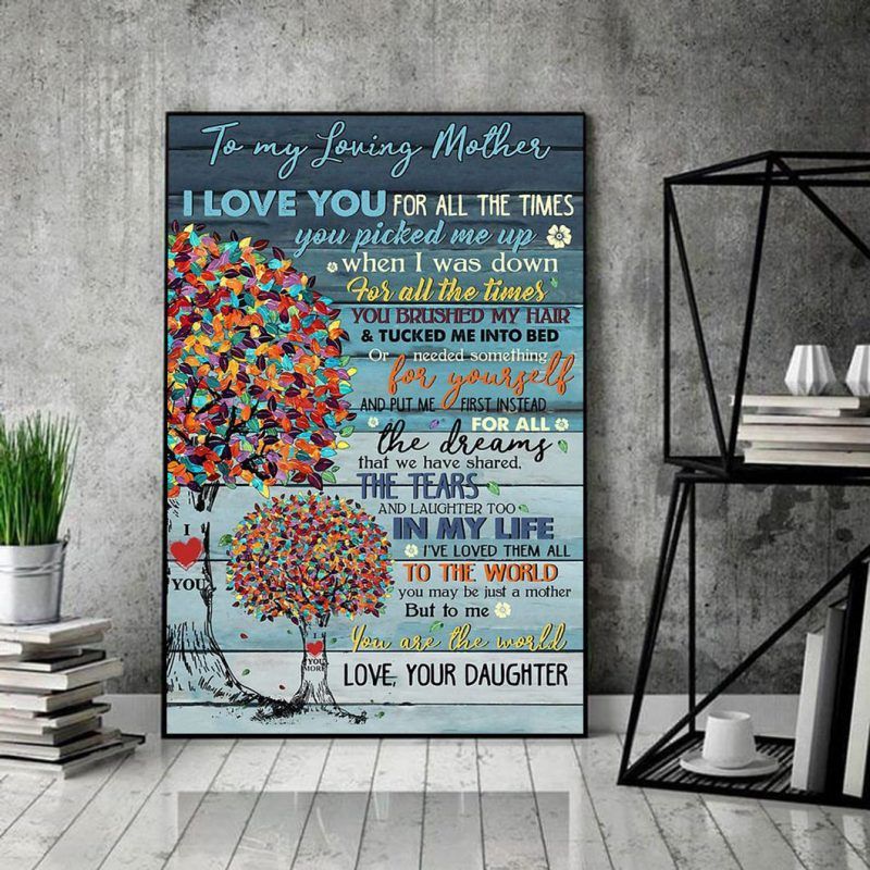 Dear Mom Poster, To My Mom Poster, Gift For Mother Day, Love Message To ...