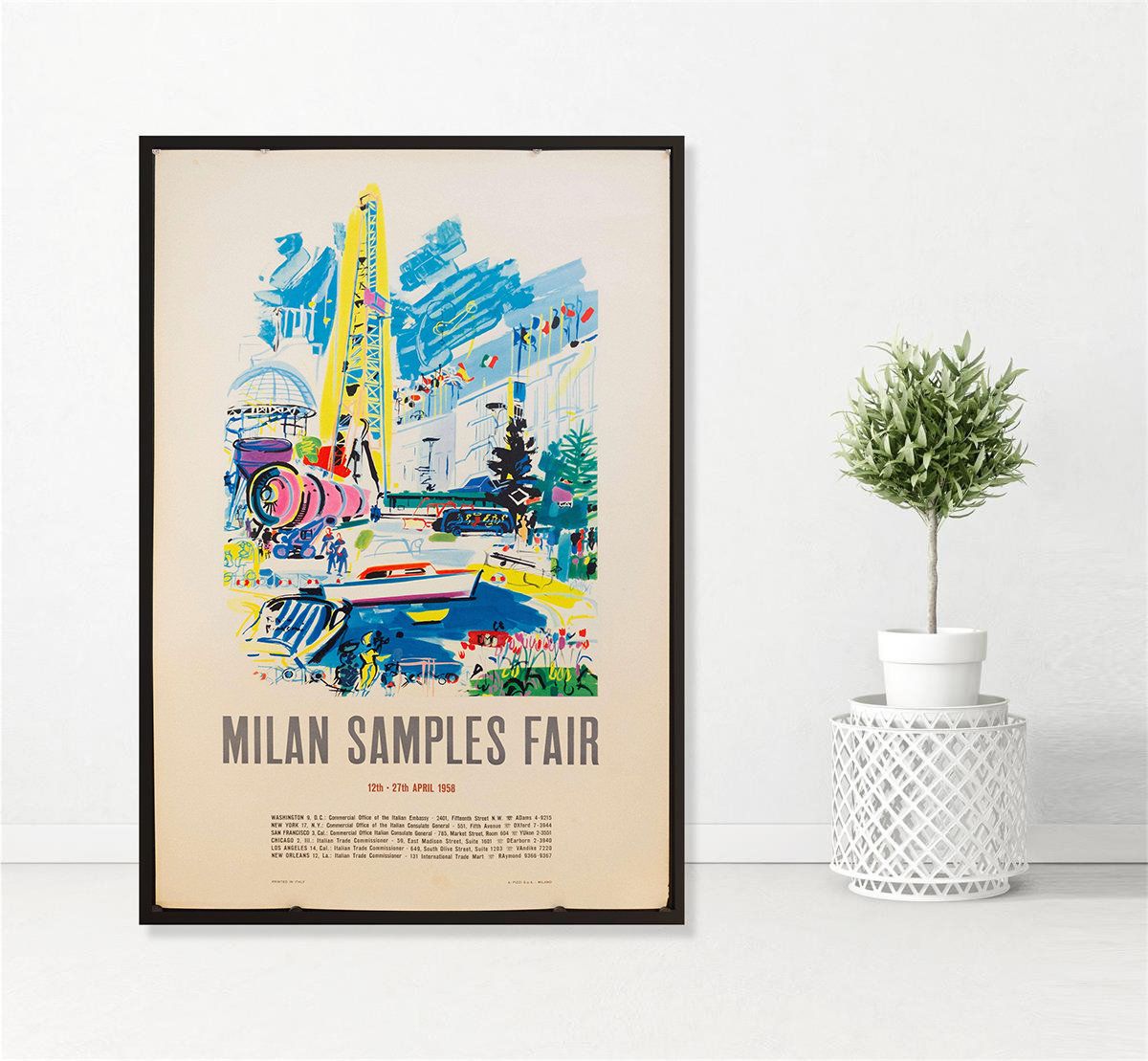 milan travel poster