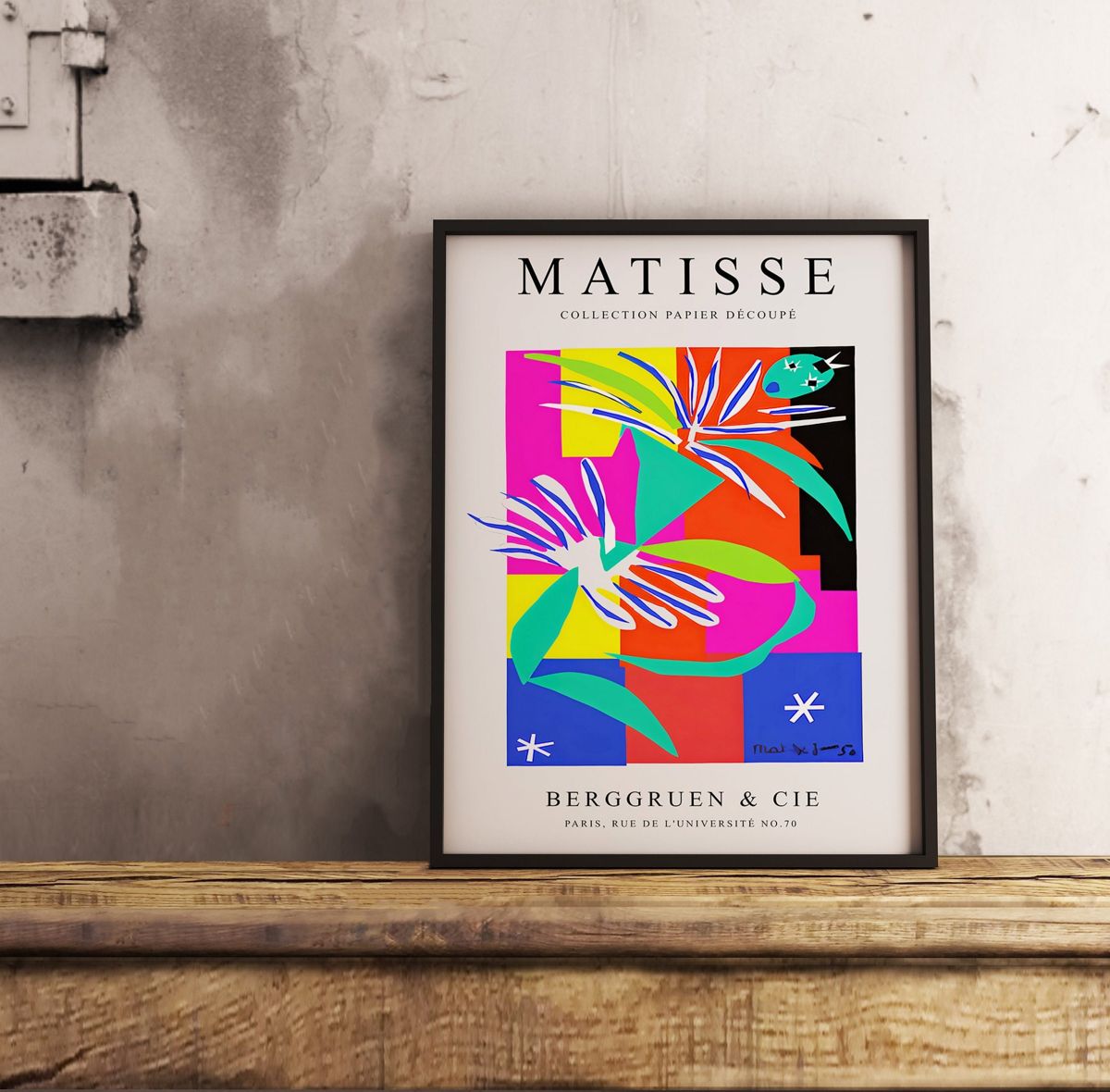 Henri Matisse Exhibition Poster Papiers Decoupes Henri Matisse Poster