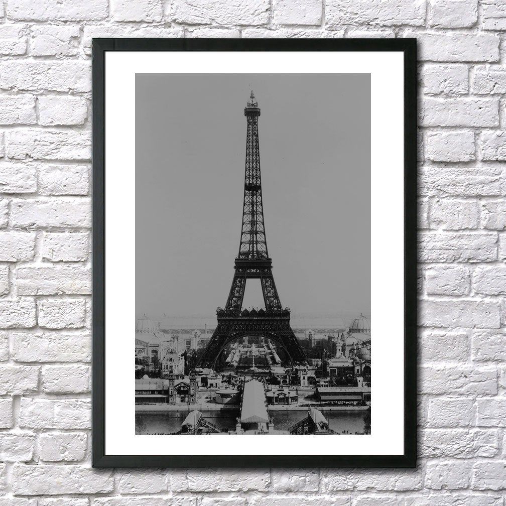 Eiffel Tower Vintage Photo Paris France Old Photograph Art 1900S ...