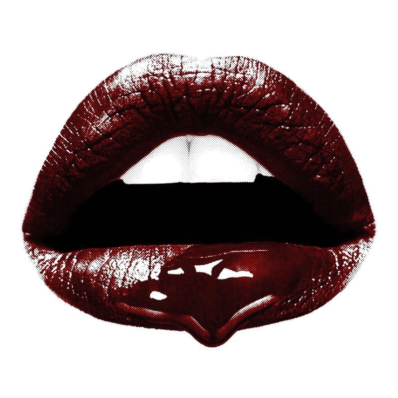 Lips Pop Art Sexy Modern Home Mouth Red Lipstick Art Fashion Makeup 