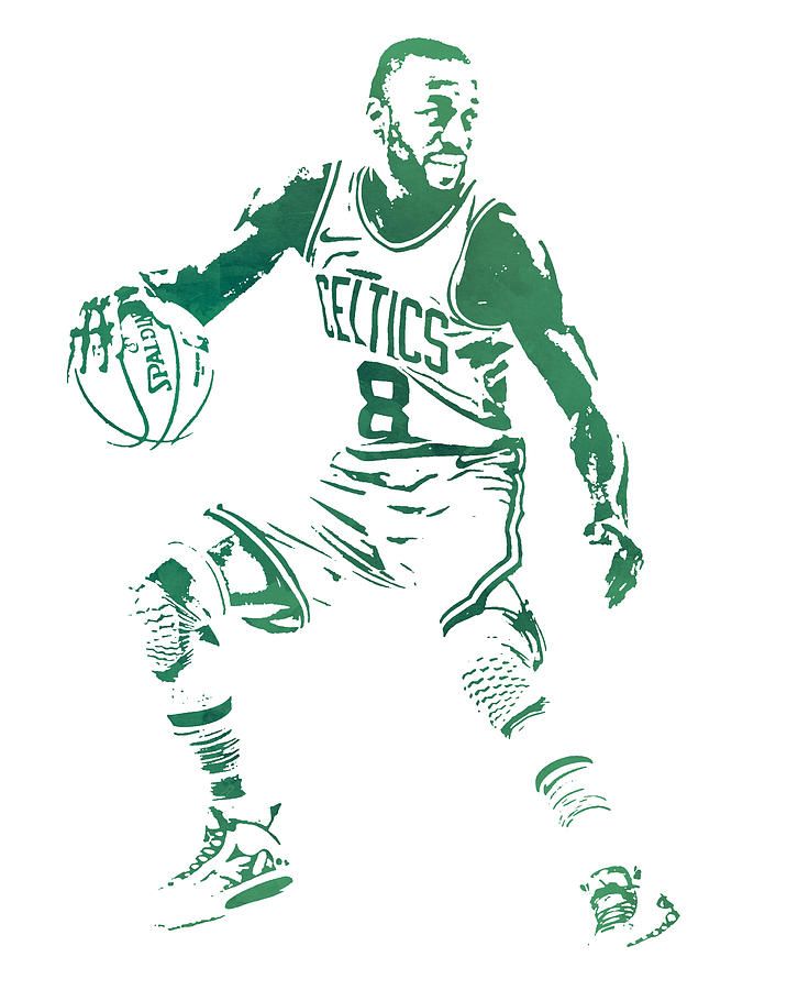 Kemba Walker Boston Celtics Watercolor Strokes Pixel Art 1 – Poster ...