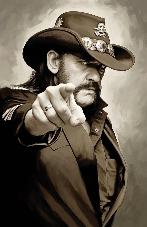 Lemmy Kilmister Motorhead Artwork 1 Poster Canvas Wall Art Print John Sneaker