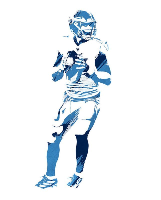 Ryan Tannehill Tennessee Titans Watercolor Strokes Pixel Art 1 – Poster ...