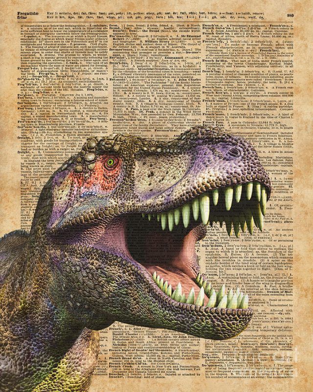 t rex painting