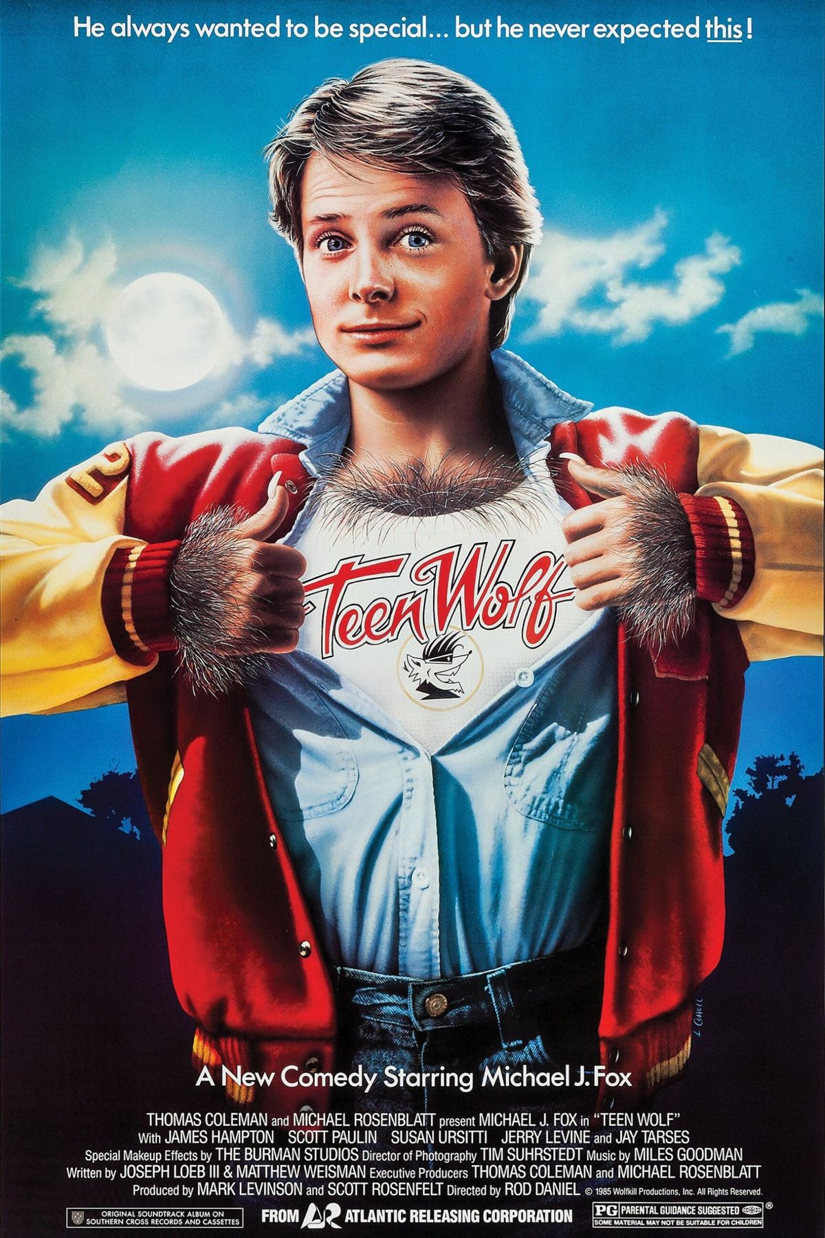 Teen Wolf Movie Michael J. Fox Poster (24X36) Inches – Poster | Canvas ...